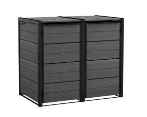 Keter Hide Away containerberging tuin antraciet 2 x 240 liter