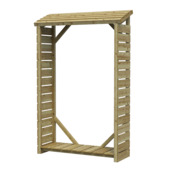 Haardhoutberging grenen hout 42,5 x 120 x 180 cm