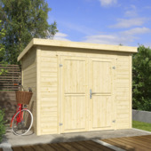 Tuinhuis Mila vurenhout onbehandeld 250 x 200 cm