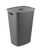 Curver Softex Wasmand met deksel 56L - Antraciet