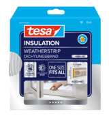 Tesa Premium Tochtband O-profiel zelfklevend 15 jr transparant 6m