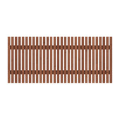 Tuinhek Modern geïmpregneerde grenenhout  bruin 60 x 180 cm