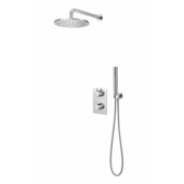Marho Valdra regendouche set inbouw met thermostaatkraan 25 cm chroom