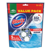 Glorix toiletblok Powerclean Ocean 5-pack