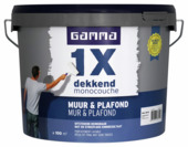 GAMMA 1x dekkend muur & plafond latex mat RAL 9016 verkeerswit 10 liter