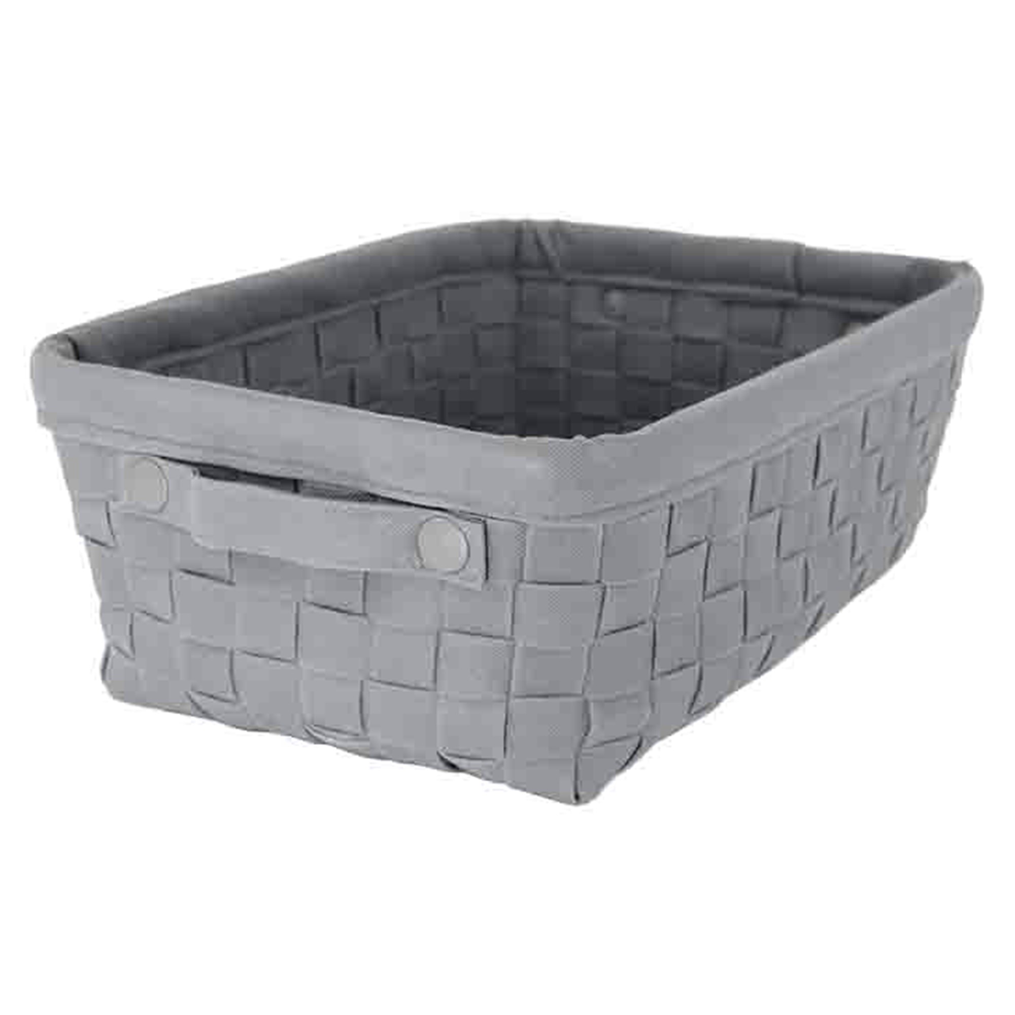 Riva Opbergmand Textiel Grijs 38X26X15 huismerk kopen in de aanbieding