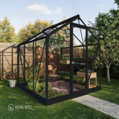 Royal Well Mary I kweekkas full option aluminium zwart 4,54 m²