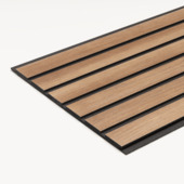 Lattenwand MDF Darwin walnoot 260x29,6cm dikte 12mm, 1.53m² (2 stuks)