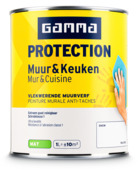 GAMMA Protection muur & keuken muurverf snow RAL 9003 mat 1 liter