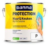 GAMMA Protection muur & keuken mengbare muurverf mat 2,5 liter