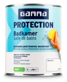 GAMMA Protection badkamer muurverf moonlight RAL 9010 mat 1 liter