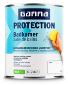 GAMMA Protection badkamer muurverf snow RAL 9003 mat 1 liter