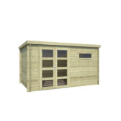 Tuinhuis Timian vurenhout geïmpregneerd 400 x 255 cm