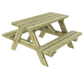 Kinder picknicktafel Liv vuren hout 90 x 93,5 x 48,5 cm
