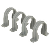 PPC zadel met klikbevestiging grijs 75 mm (4 stuks)
