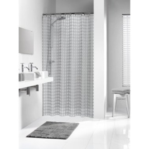 Sealskin Hammam douchegordijn pvc zilver 180 x 200 cm