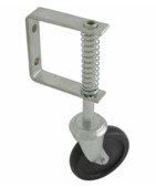 Loopwiel met veer voor poort en hek