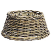 Kerstboomhuls rotan antiek grijs Ø60 cm