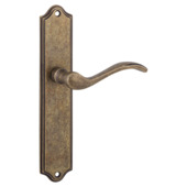 Gamma deurkruk set Athene ovaal blind schild messing antiek