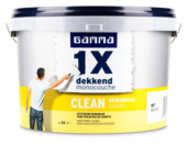 GAMMA muurverf 1x dekkend clean wit mat 2,5 liter