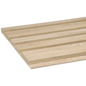 Kleurstaal lattenwand Decowall Blend ton sur ton natuur eiken 25x30cm