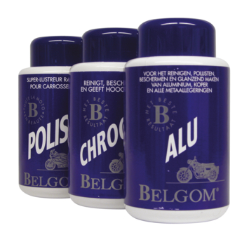 Lux Metal Polijstset, 7 schuurpasta, 250 g en 7