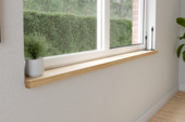 Vensterbank massief eiken 200 x 20 cm 40 mm