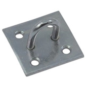 Waelbers slotoog op plaat 40 x 40 mm RVS