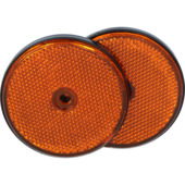 Carpoint Reflectoren Rond Ø 70mm Oranje 2 Stuks