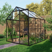 Royal Well Kate I kweekkas full option aluminium zwart 3,67 m²