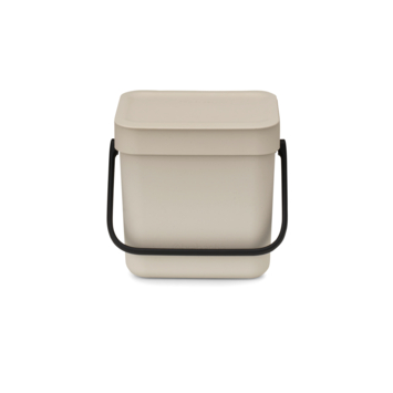 Brabantia Sort & Go Prullenbak - 3 liter - Soft Beige kopen? | Prullenbakken | GAMMA