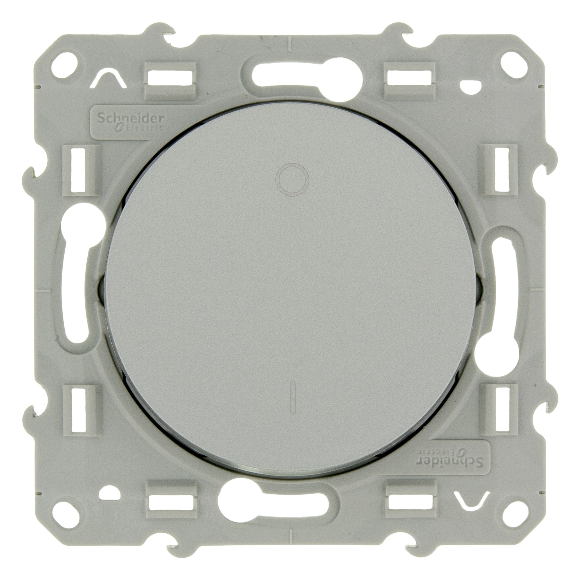 Schneider Electric Odace Schakelaar 2 Polig Aluminium schneider electric kopen in de aanbieding