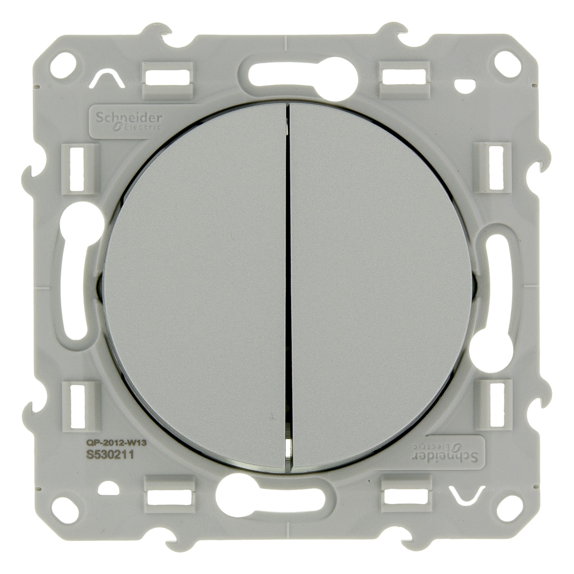 Schneider Electric Odace Serieschakelaar Aluminium schneider electric kopen in de aanbieding