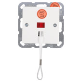 Gira ST55 inbouw trekschakelaar wit