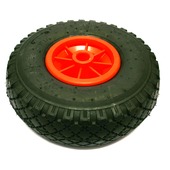 Los wiel rubber 260mm met as 20mm tot 150kg