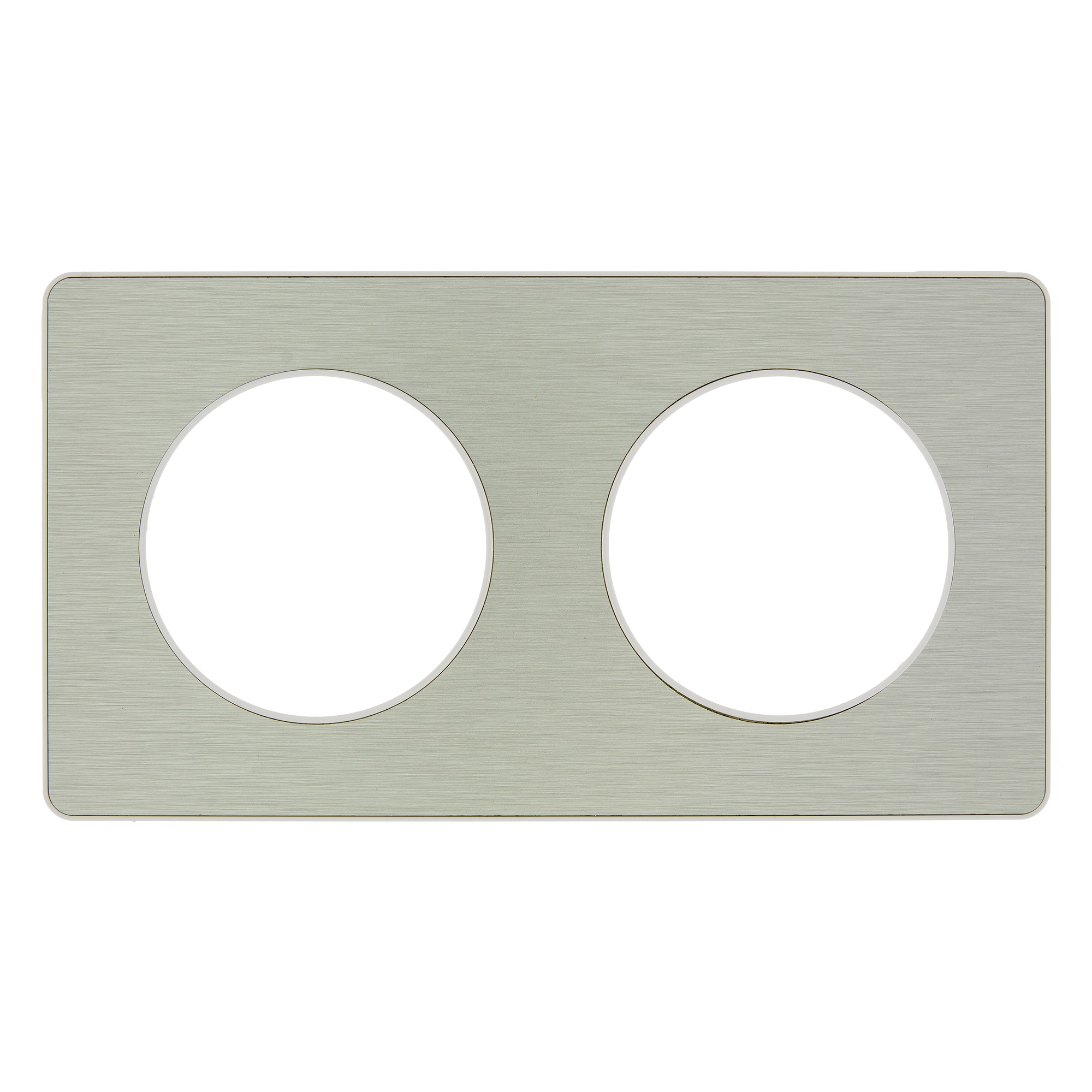 Schneider Electric Odace Afdekraam 2 Voudig Aluminiumwit schneider electric kopen in de aanbieding