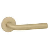 Deurkrukset Delhi rond rozet messing