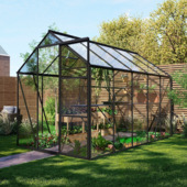 Royal Well Kate III kweekkas aluminium zwart 6,0 m²