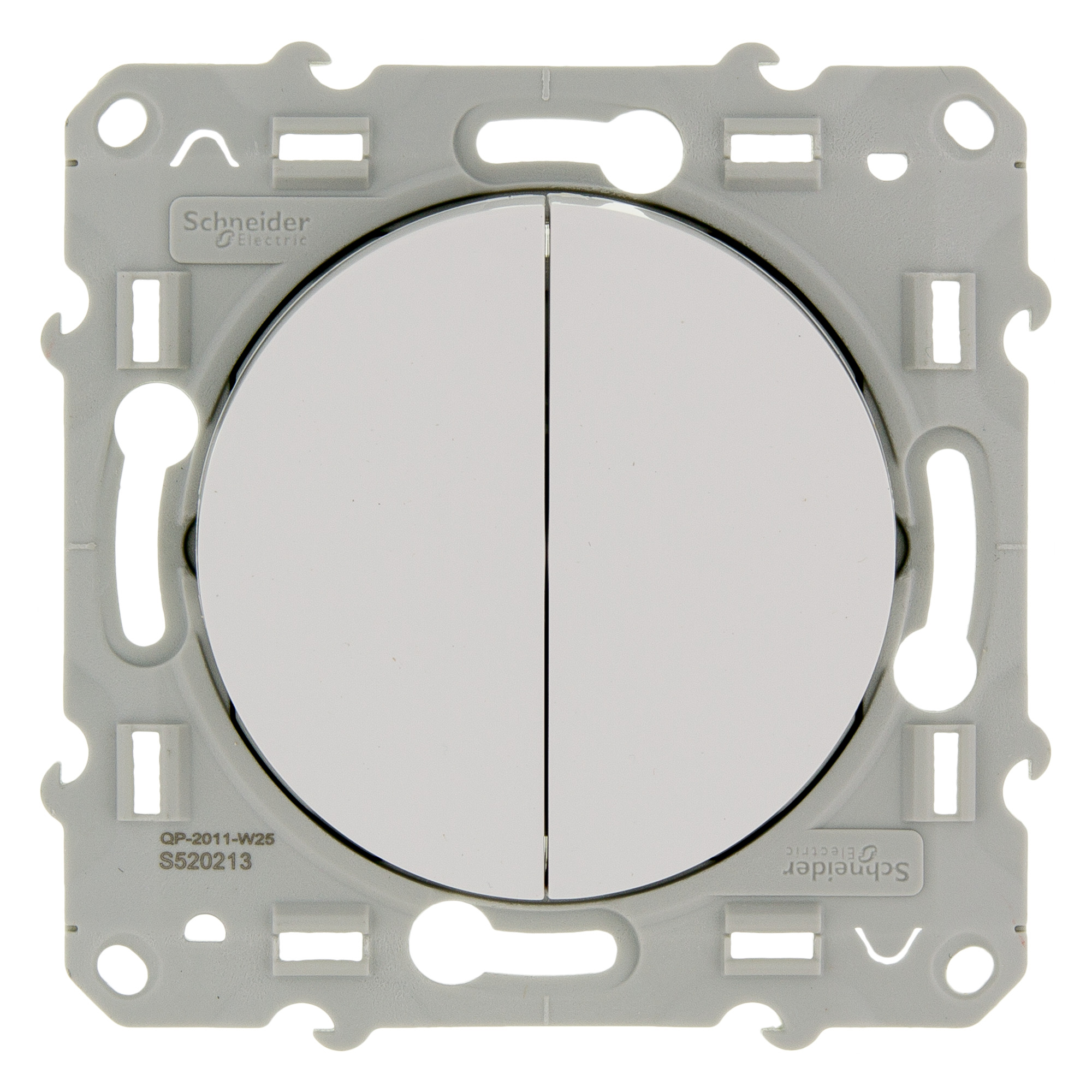 Schneider Electric Odace Wissel Wisselschakelaar Wit schneider electric kopen in de aanbieding