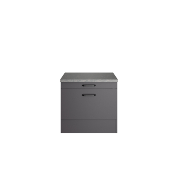 Optifit onderkast voor wasmachine/droger Kiel420 inclusief 1 plank, 1 lade en werkblad antraciet 57,1 x 60 x 60 cm kopen? | Keukenkasten | GAMMA