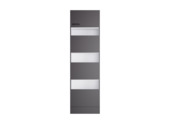 Optifit hoge kast voor wasgoed Kiel420 inclusief 4 deuren en inworpopeningen antraciet 210 x 60 x 57,1 cm