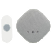 Q-Link plug-through gong met beldrukker wit