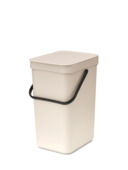 Brabantia Sort & Go Prullenbak - 12 liter - Soft Beige