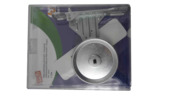 Lintoproller inbouw met voorplaat wit 22 mm 12 m