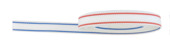 Rolluiklint synthetisch wit blauw-rood 22 mm x 10 m