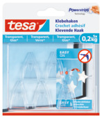 Tesa transparante haak 0,2 kg 5 stuks