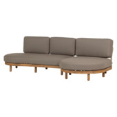 WOOOD Zinto tuin loungeset rechts acaciahout zand