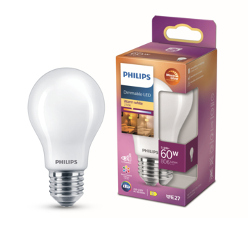 Philips LED peer E27 60W mat warmglow dimbaar kopen? | Led lampen | GAMMA