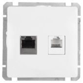 GAMMA Everest Stopcontact UTP en Telefonie Wit