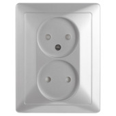 GAMMA Everest Dubbel Stopcontact Aluminium